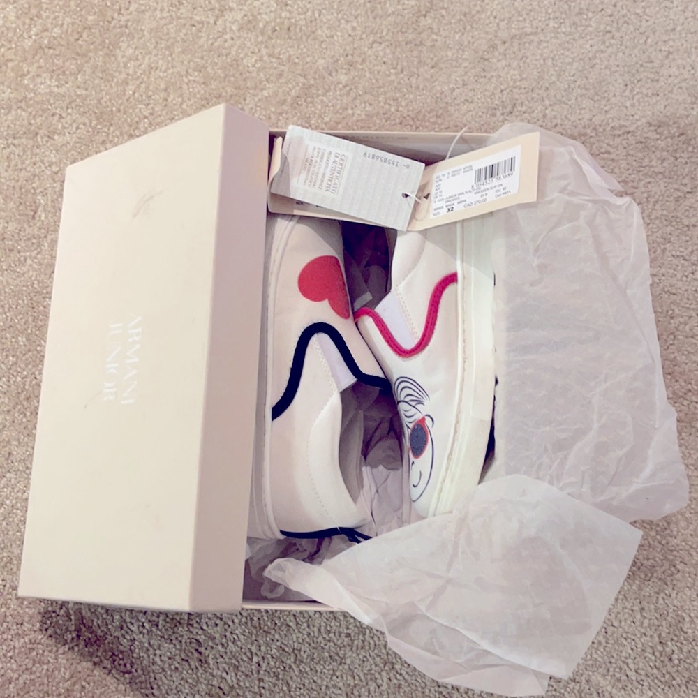 Armani Junior Girls Sneakers - Size 13.5